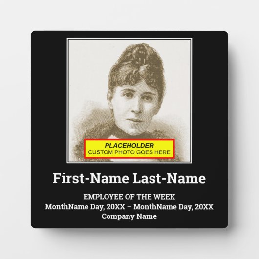 Förderung der Minimalistischen Anerkennung von Per Fotoplatte (Vorderseite)