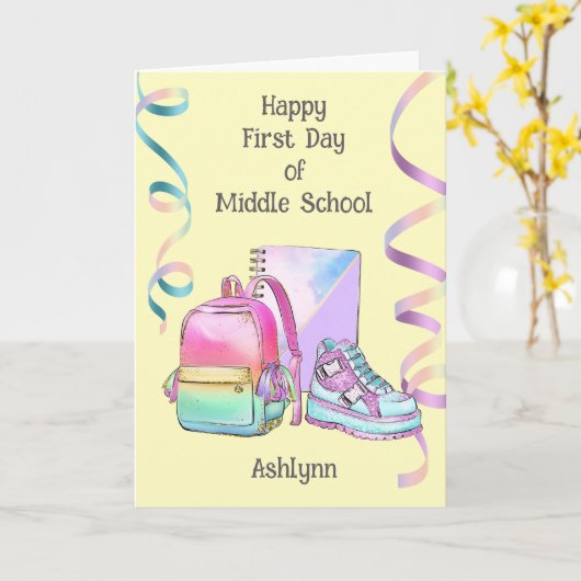 Förderung der Mittelschule Karte (Gelbe Blume)