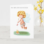 Förderung der niedlichen Scheidung und des Single Karte (Gelbe Blume)