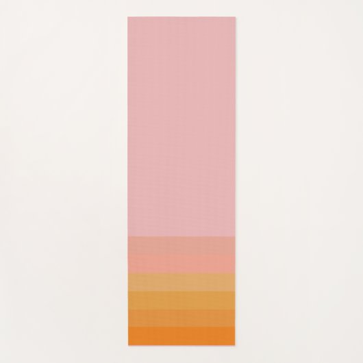 Förderung der Orange Pink Horizontal Line Yoga Mat Yogamatte (Vorderseite)