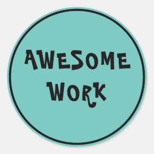 Förderung der phantastischen Arbeit als Lehrer Runder Aufkleber