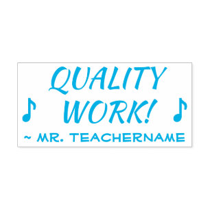 Förderung der "QUALITÄTSARBEIT" Lehrerin Rubber Br Permastempel