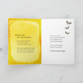 Förderung der Scheidung mit Schmetterlingen und Sk Karte (Innenseite)