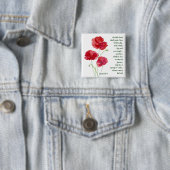 Förderung der Schrift Isaiah Poppy Garden Blume Button (Beispiel)