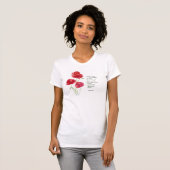Förderung der Schrift Isaiah Poppy Garden Blume T-Shirt (Vorne ganz)