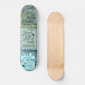 Förderung der Schrift Skateboard (Vorderseite)