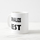 Förderung der Selbstversorgung und Normalisierung Kaffeetasse (Vorderseite Links)