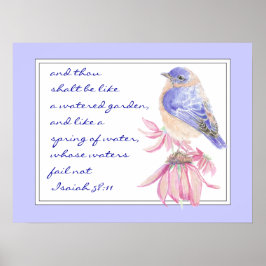 Förderung der Verheißungsschrift Isaiah Bluebird G Poster