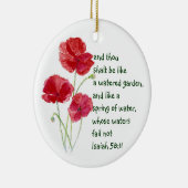 Förderung der Verheißungsschrift Isaiah Poppy Gard Keramik Ornament (Rechts)