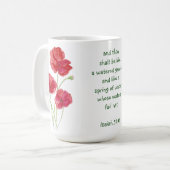 Förderung der Verheißungsschrift Isaiah Poppy Gard Tasse (Vorderseite Links)