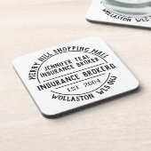 Förderung der Versicherungsgesellschaft Getränkeuntersetzer (Linke Seite)