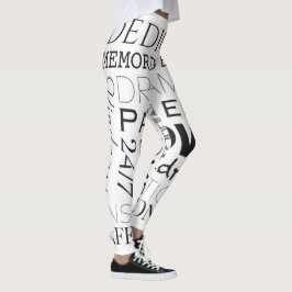 Förderung der Word-Sammlung Leggings