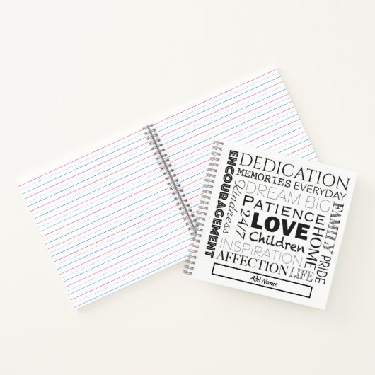 Förderung der Word-Sammlung Notizblock (Innenseite)