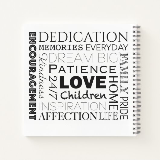 Förderung der Word-Sammlung Notizblock (Rückseite)