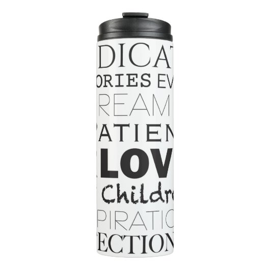 Förderung der Word-Sammlung Thermosbecher (Vorderseite)