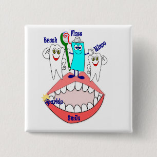Förderung der Zahnhygiene Button