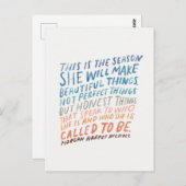 Förderung des Angebots für Künstler Postkarte (Vorne/Hinten)