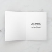 Förderung des Arbeitsplatzverlusts Funny Tree Gruß Karte (Innenseite)