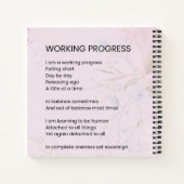 Förderung des Arbeitsprozesses Notizblock (Rückseite)