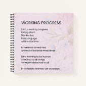 Förderung des Arbeitsprozesses Notizblock (Vorderseite)