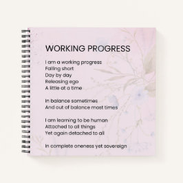 Förderung des Arbeitsprozesses Notizblock