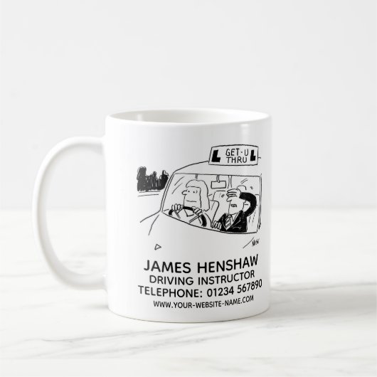 Förderung des Fahrlehrers Kaffeetasse (Links)