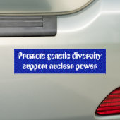 Förderung des genetischen Diversity zur Unterstütz Autoaufkleber (Auf Auto)