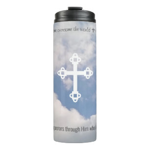 Förderung des Kreuzes der Christlichen Glaubensbib Thermosbecher