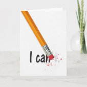 Förderung des Radiergummis Karte (Vorderseite)