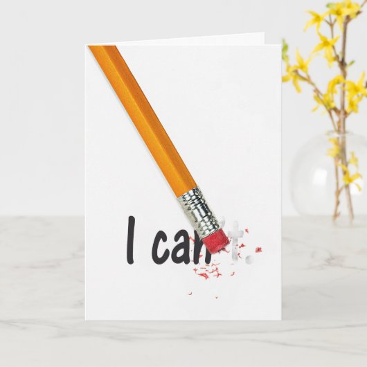 Förderung des Radiergummis Karte (Gelbe Blume)