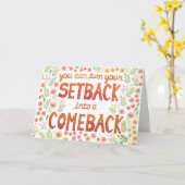 Förderung des Rückzugs aus der "zähen Zeit" Karte (Gelbe Blume)