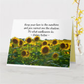 Förderung des Sonnenblumenfeldes Karte (Gelbe Blume)