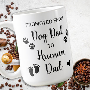Förderung des Vaters von Hunden in die Schwangersc Kaffeetasse