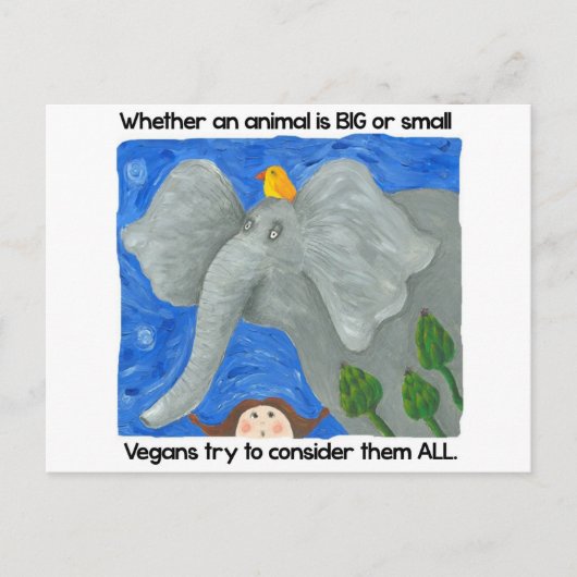 Förderung des Veganismus! Postkarte (Vorderseite)