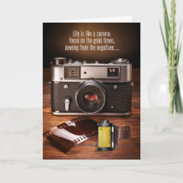 Förderung des Vintagen Kamera- und Spaßes Karte