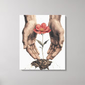 Förderung des Wachstums - Inspiration für die Kuns Leinwanddruck (Vorderseite)