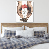 Förderung des Wachstums - Inspiration für die Kuns Leinwanddruck (Insitu (Schlafzimmer))