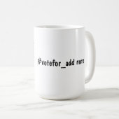 Förderung des Wandels 2024 bei den Präsidentschaft Kaffeetasse (VorderseiteRechts)