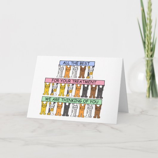 Förderung durch Behandlung von Cartoon Karte (Vorderseite)