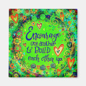 Förderung eines anderen Spaß Inspirivity Green Magnet (Vorne)