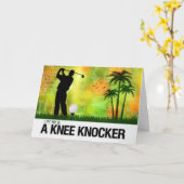 Förderung eines Golfer Golf Sports Theme Karte (Gelbe Blume)