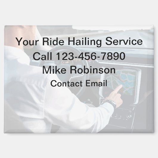 Förderung eines hochwertigen Uber-Treibers Magnet (Vorderseite)