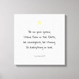 Förderung eines Zitats zur Motivierend Glaubensbi Leinwanddruck