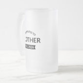 Förderung für den Bruderost. 2026 Mattglas Bierglas (Vorderseite Links)