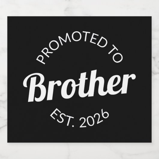 Förderung für den Bruderost. 2026 Schaumweinetikett (Einzelnes Label)