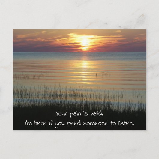 Förderung für jemanden, der krank ist postkarte (Vorderseite)