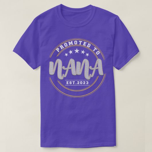 Förderung für Nana Est 2023Neue Oma-Schwangerschaf T-Shirt (Design vorne)