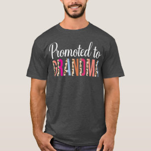 Förderung für Oma Schwangerschaft Ankündigung Leop T-Shirt