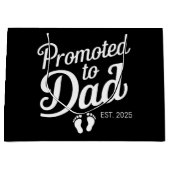 Förderung für Vater EST 2025 Funny bald zum Vater Große Geschenktüte (Vorderseite)