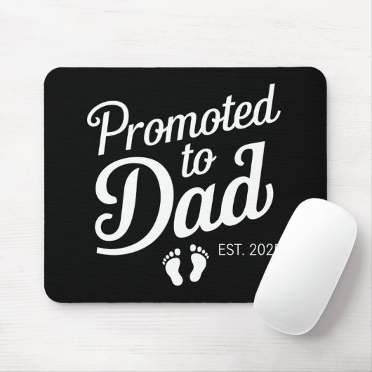 Förderung für Vater EST 2025 Funny bald zum Vater Mousepad (Mit Mouse)